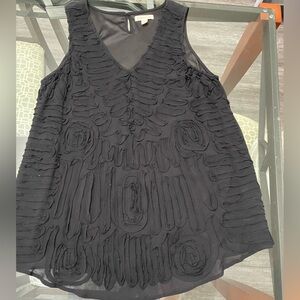 Cold water creek black sleeveless shirt